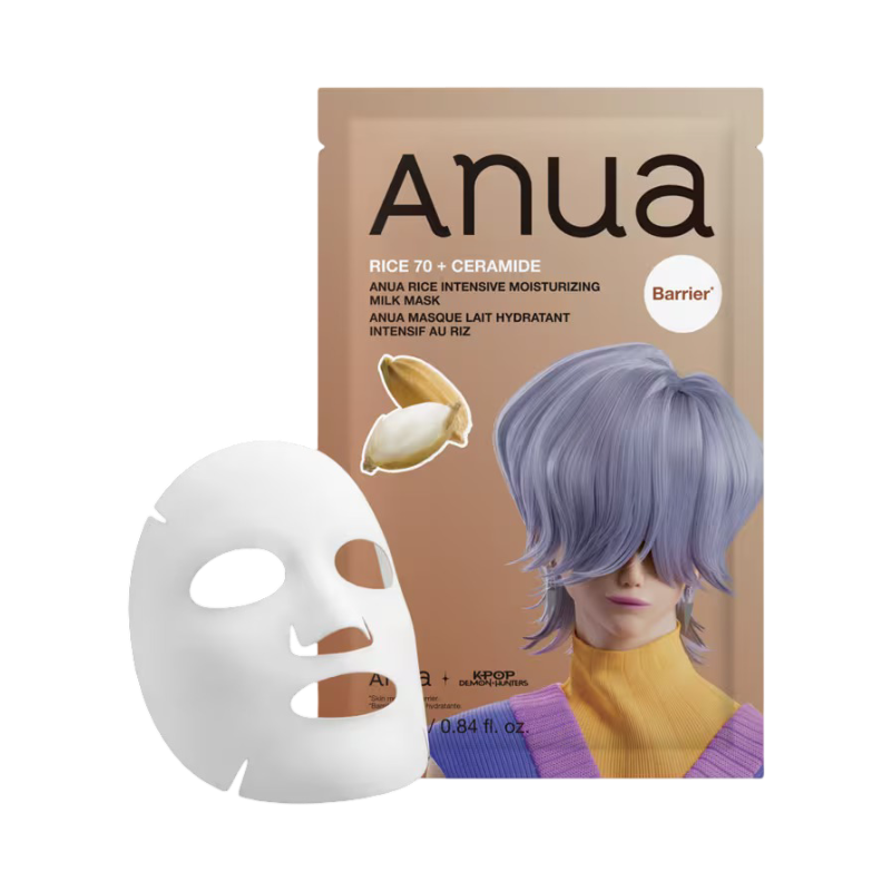 ANUA K-POP DEMON HUNTERS RICE 70 + CERAMIDE SERUM MASK МАСКА ДЛЯ ЛИЦА